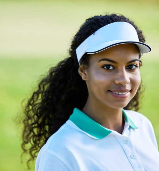 Sportive black woman outdoors